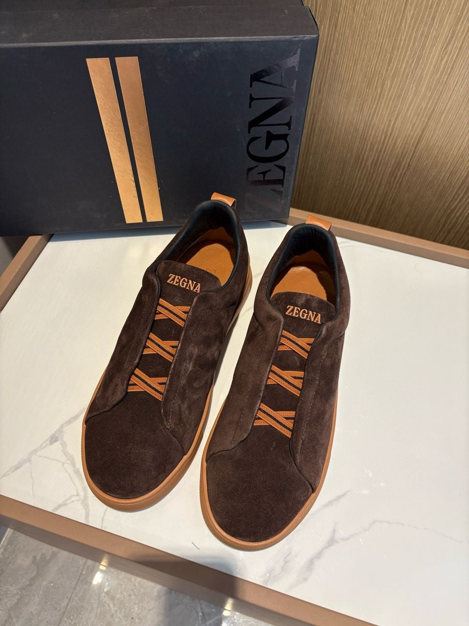 Men’s designer shoes collection.