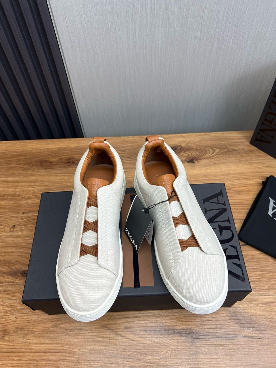 Men’s designer shoes collection.