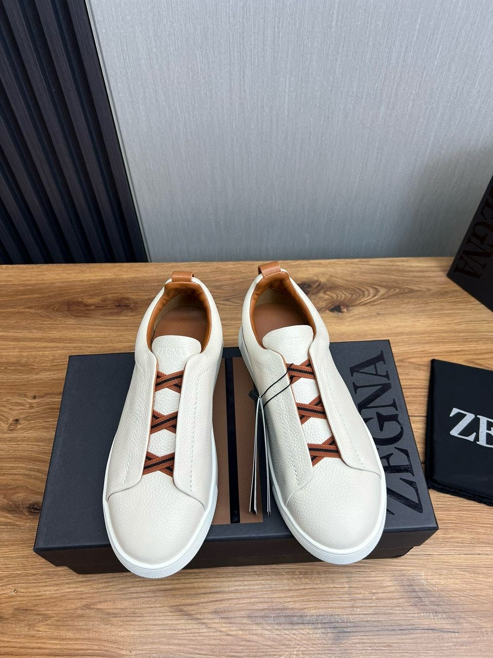 Men’s designer shoes collection.
