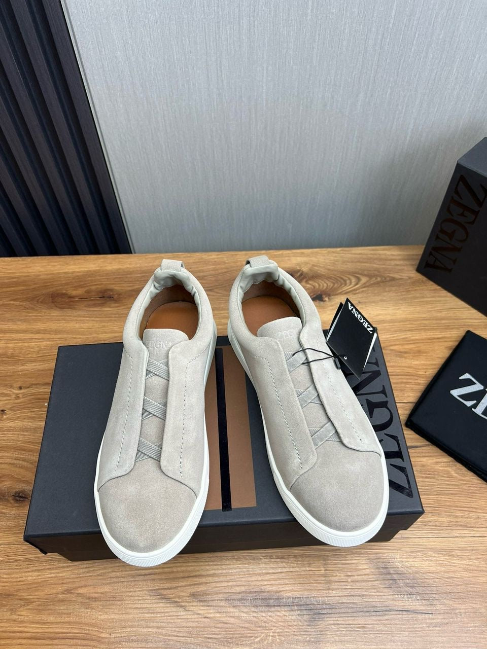 Men’s designer shoes collection.