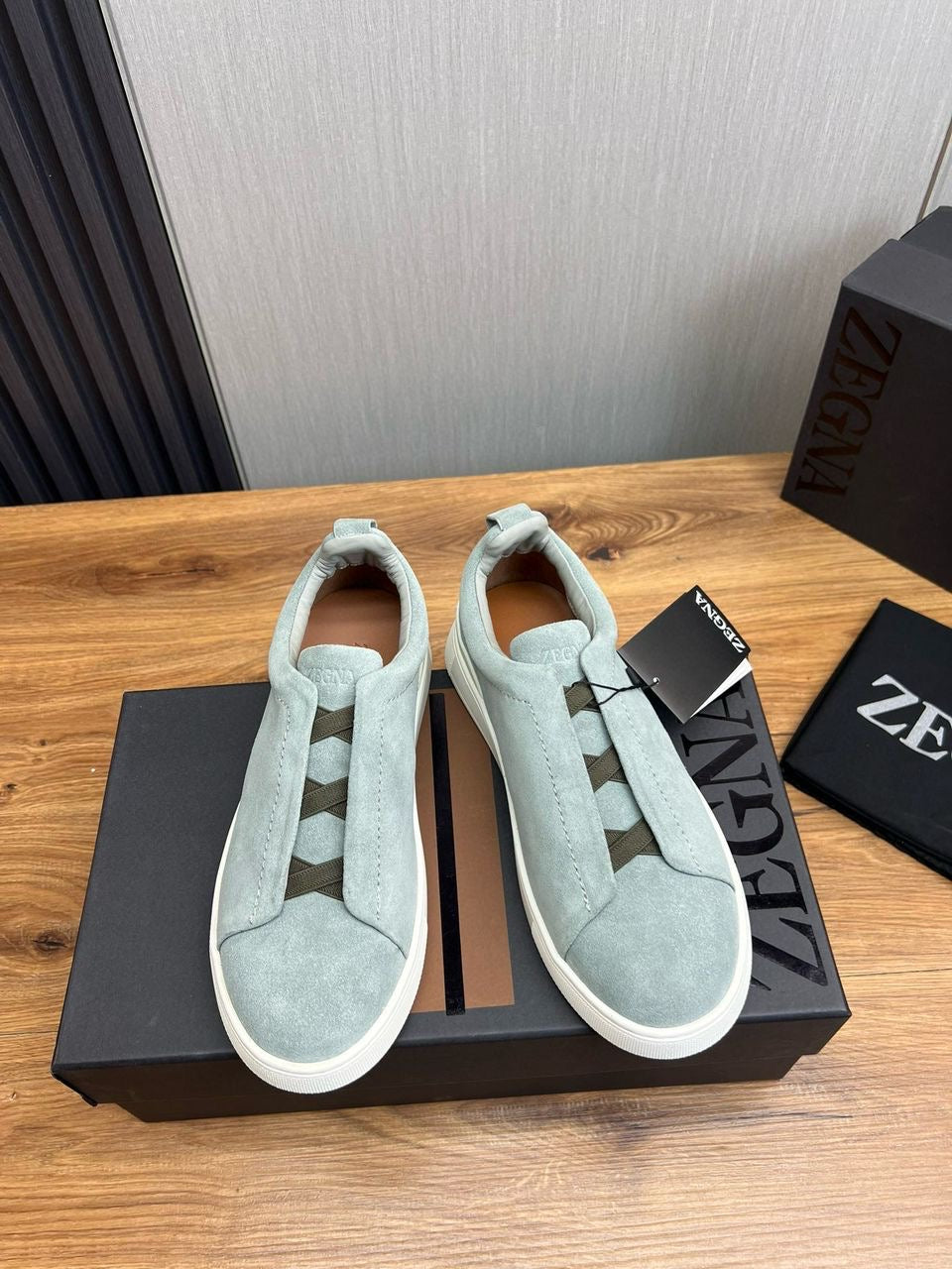 Men’s designer shoes collection.