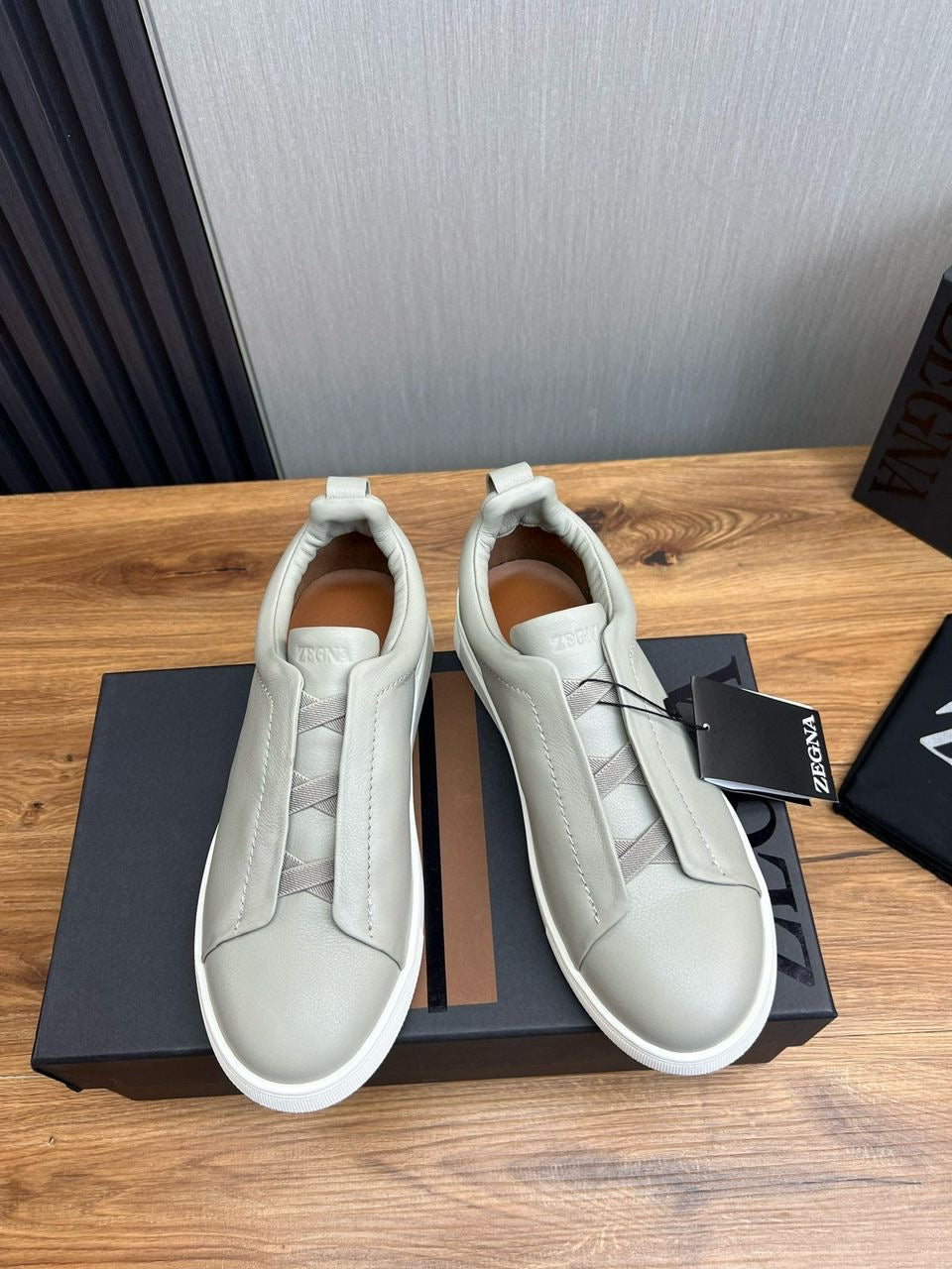 Men’s designer shoes collection.