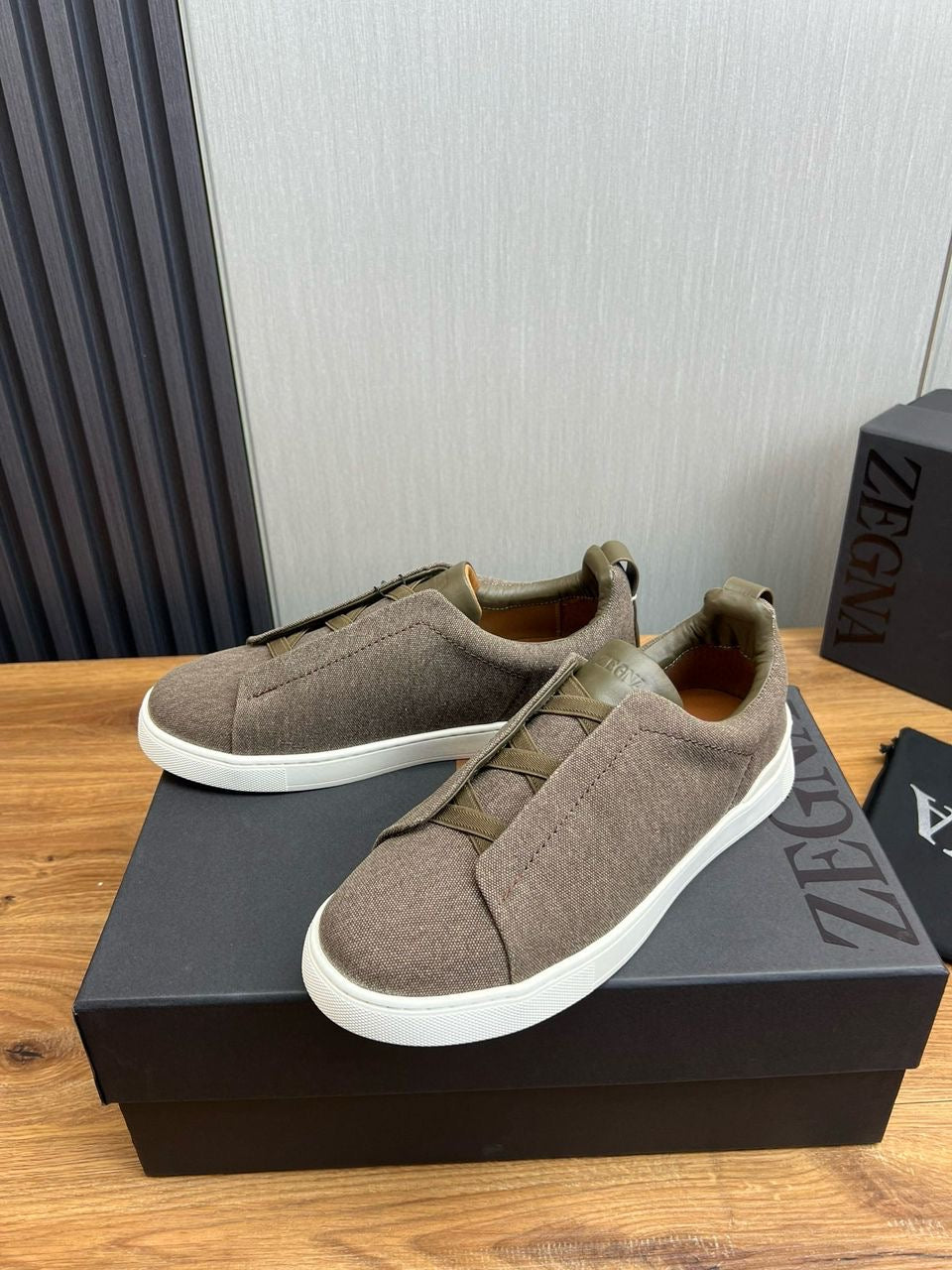 Men’s designer shoes collection.