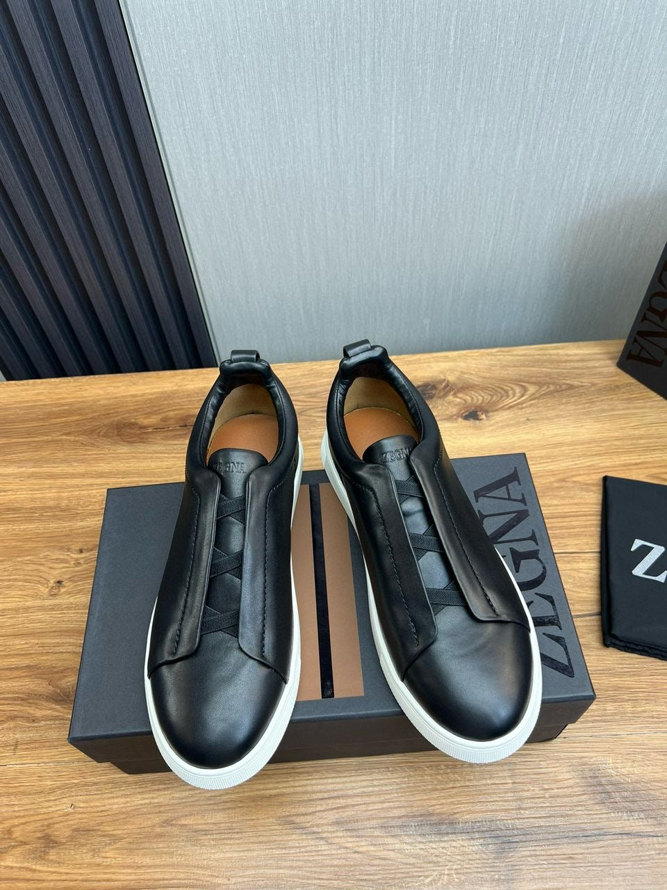 Men’s designer shoes collection.